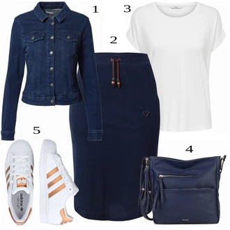 Superstar Outfit s Bílá Teniska Adidas Originals "Ulice styl outfitu"