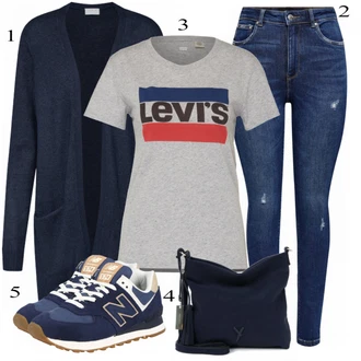 Outfit s Černá Teniska New Balance "Praktický vzhled"