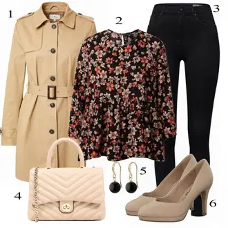 Outfit sa Crvena Bluza VERO MODA "Super lijep Outfit"