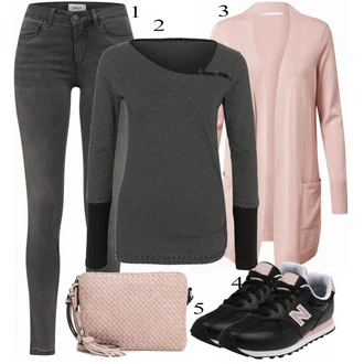 Outfit s Černá Teniska New Balance "Super pro volný čas"