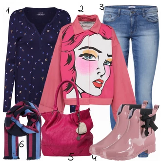 Outfit s Kozačka Tom Tailor "Sladkost"