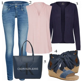 Outfit s Bota Na Podpatku UGG "TOM TAILOR DENIM"