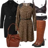 Leopardí VERO MODA Šaty Outfity image