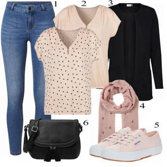 Outfit s Šedá Teniska Superga "Skvělý vzhled pro jaro"