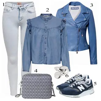 Outfit sa Plava Tenisica New Balance "Odličan izgled za proljeće"