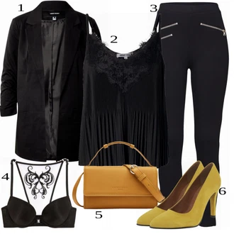 outfit mit Rumena Čevlj Heine "Odličen videz za pomlad"