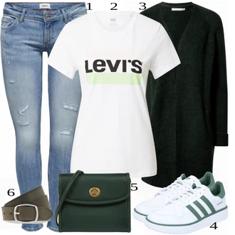 outfit mit Modra Čevlj Superga Adidas Originals "Odličen videz za pomlad"