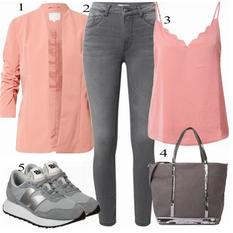 Outfit s Šedá/Hnědá/Tmavě šedá Nezařazené Vanessa Bruno "Ulice styl outfitu"