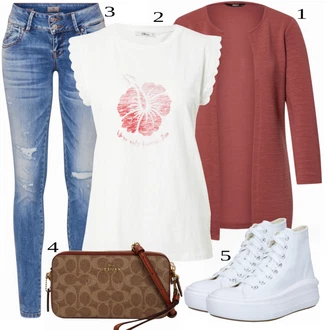 outfit mit Siva/Bela Superga Converse "Tvoj cool outfit"