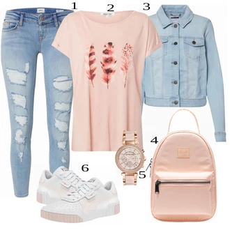 Outfit s Zlatý Náramkové hodinky/Řetízkové hodinky/Dámské chytré hodinky/Dárkový set hodinek MICHAEL Michael Kors "Skvělý vzhled pro volný čas"