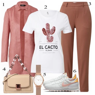 Outfit s Šedá Teniska Nike Sportswear "Cool každodenní outfit"