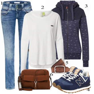 Outfit s Černá Teniska New Balance "Praktický vzhled"