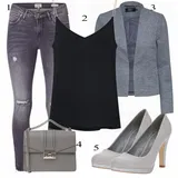 About You boty na podpatku outfity image