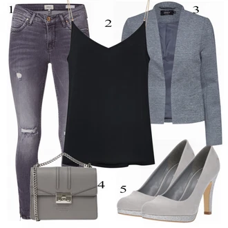 Outfit s Bota Na Podpatku About You "Top Fenja"