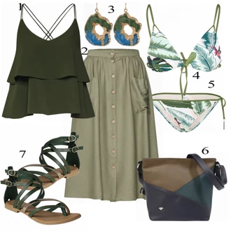 Outfit s Plavky Seafolly, Plavky Seafolly "Top Nena"