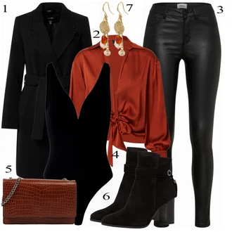 outfit mit Črna Škorenj Tamaris "Zimska Outfit"