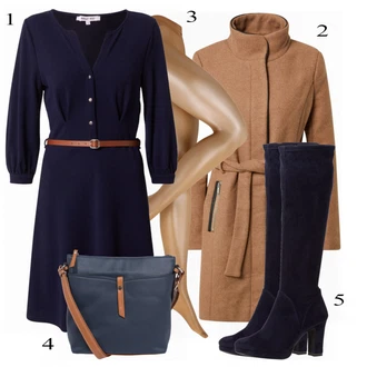 outfit mit Rjava Plašč Only "Zimska outfit"