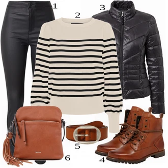Outfit s Červená Kozačka Dockers by Gerli "Trendy Zimní Vzhled"