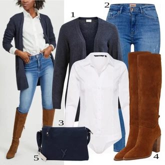 Zimske Outfiti mit Bela Bluza & Tunika VERO MODA "Trendovski zimski videz"