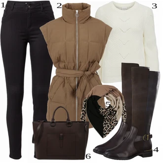 outfit mit Črna Škorenj Tamaris "1"