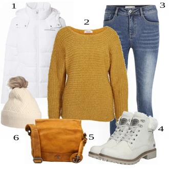 Outfit s Šedá Kozačka Dockers by Gerli "In Trendy Podzimní Outfit"