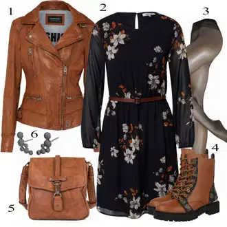 Outfit s Černá Bota Kozačka Guess "Vkusný podzimní outfit"