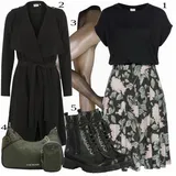 Černé Košilové Šaty   Outfity image