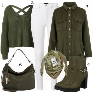 Outfit sa Crna/Bijela Traper Jakna Object "Tvoj otmjeni outfit"