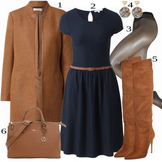 outfit mit Rjava Škorenj Steve Madden "1"