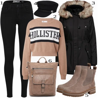 outfit mit Rjava Škorenj Timberland "1"