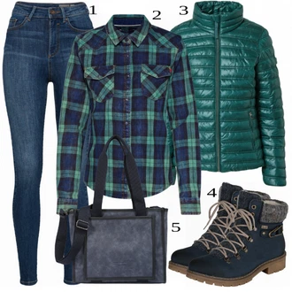 outfit mit Črna Škorenj Rieker "1"