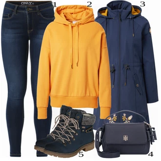 outfit mit Črna Škorenj Rieker "1"