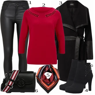 Outfit s Šál Tommy Hilfiger "Elegantní vzhled"