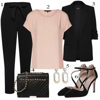 Outfit s Černá Bota Na Podpatku About You "Trendy"