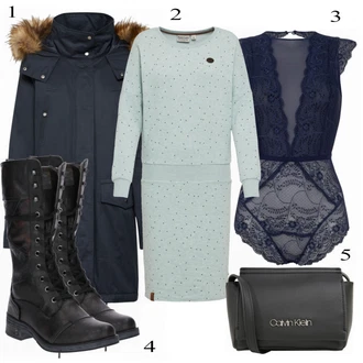 Outfity na zimu s Bílá Tělo Lascana "Trendy"