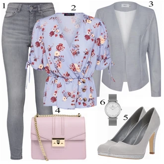 Outfit s Bota Na Podpatku About You "Trendy"