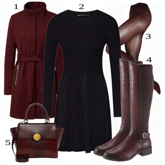 Outfit sa Crna Hulahopke Swedish Stockings "Tvoj elegantni outfit"