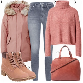 Outfit s Hnědá Kozačka Apple of Eden "Podzimní Outfit pro každodenní nošení"