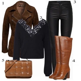 Outfit s Hnědá Steve Madden "Elegantní Podzimní Outfit"