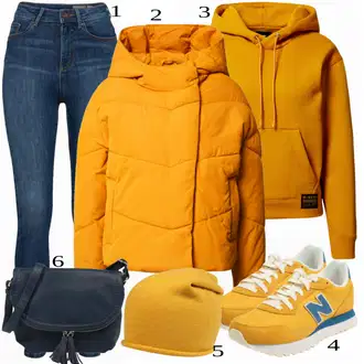 Outfit sa Žuta Tenisica New Balance "Tvoj otmjeni outfit"