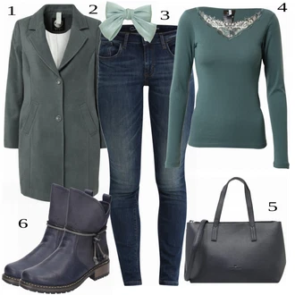 outfit mit Črna Škorenj Rieker "Tvoj udoben izgled"