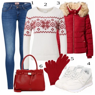 Outfit s Šedá Teniska New Balance "Podzimní módní styl"