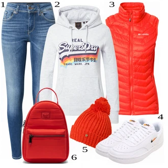 Outfit s Pastelové barvy Superdry "Podzimní Vzhled"