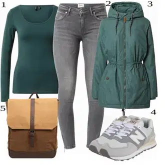 Outfity pro dešťové počasí "Skvělý Podzimní Outfit"