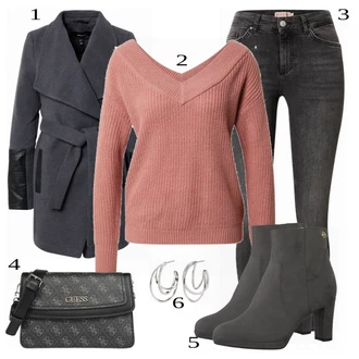 Outfit sa Crna Traper Jakna VERO MODA "Tvoj zimski outfit"
