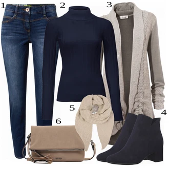 outfit mit Črna Škorenj Tamaris "Tvoja elegantna obleka"