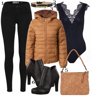 Outfit sa Plava Salonka & Visoki Pet Tamaris "Tvoj zimski outfit"