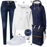 Western Džíny na Motorku Outfity image