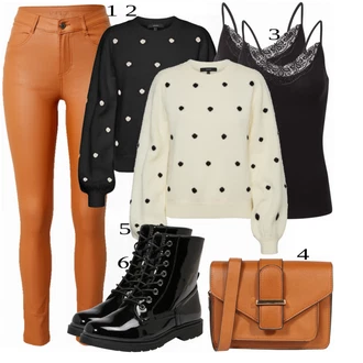 Outfit s Šedá Pletený Oděv VERO MODA "Unikátní volnočasové oblečení"