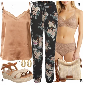 Outfit s Béžová Podprsenka samsoe samsoe "Outfit na léto"